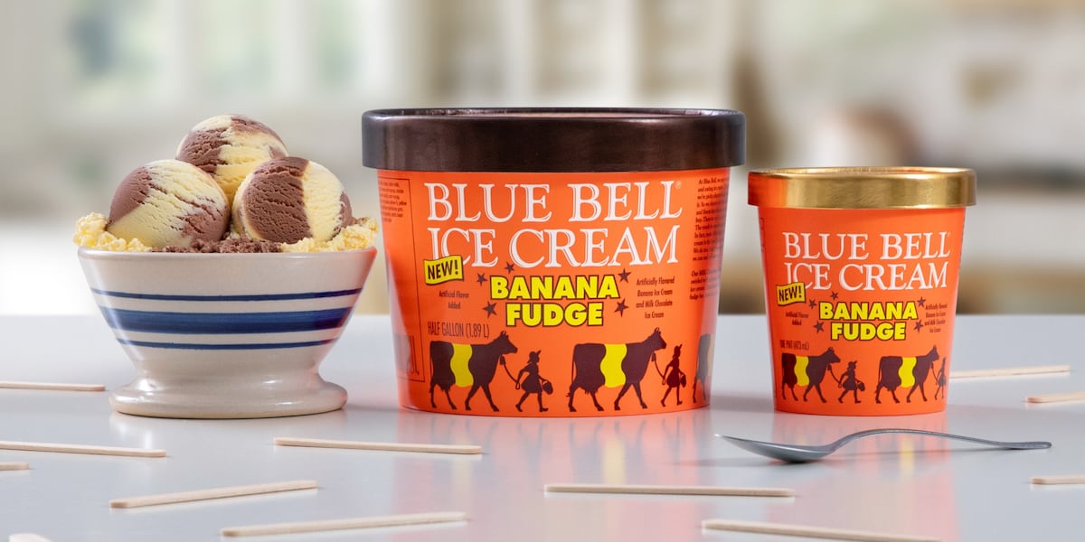 Blue Bell Raspberry Fudge Blue Bell releases new flavor: Banana Fudge