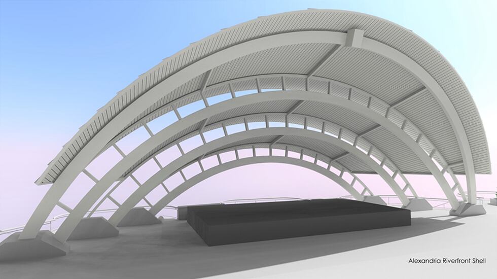 Amphitheatre Shell City of Alexandria provides update on amphitheater project