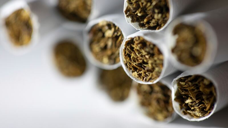 FILE - Cigarettes are arranged for a photograph in New York on Dec. 17, 2019.
