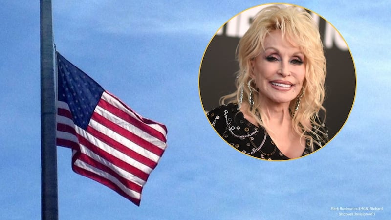 Flags fly at half staff for Dolly