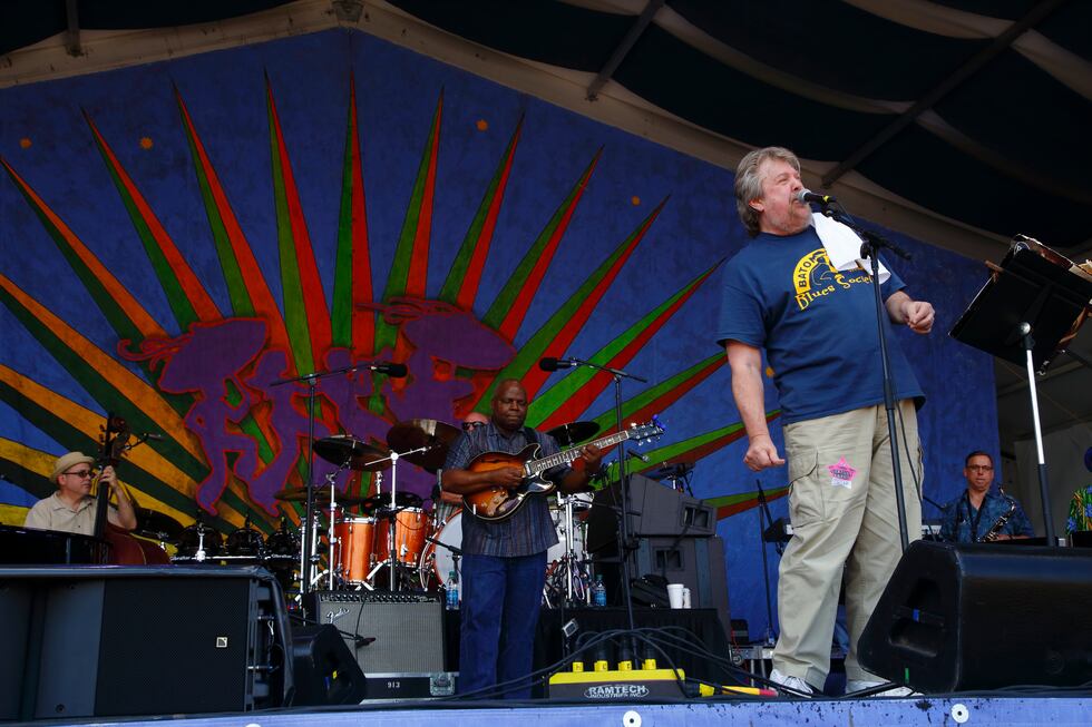 Luther Kent & Trickbag performs at the New Orleans Jazz & Heritage Festival on Friday, May 1,...