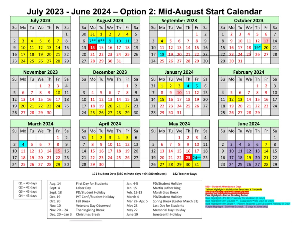 Rapides Parish School Board adopts Mid-August Start Calendar for 2023-2024 rapides-parish-school-board-adopts-mid-august-start-calendar-for-2023-2024