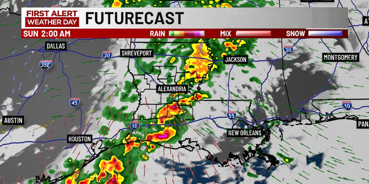 FIRST ALERT WEATHER DAY declared for Saturday (Oct. 25)