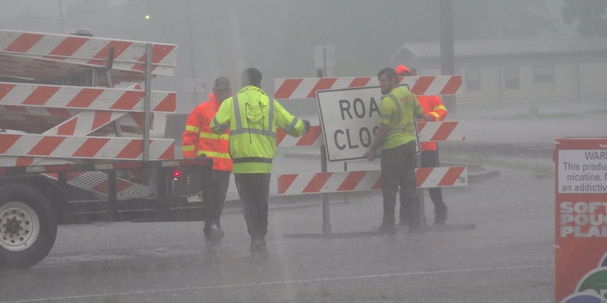 Major intersections closed in Hessmer due to flooding