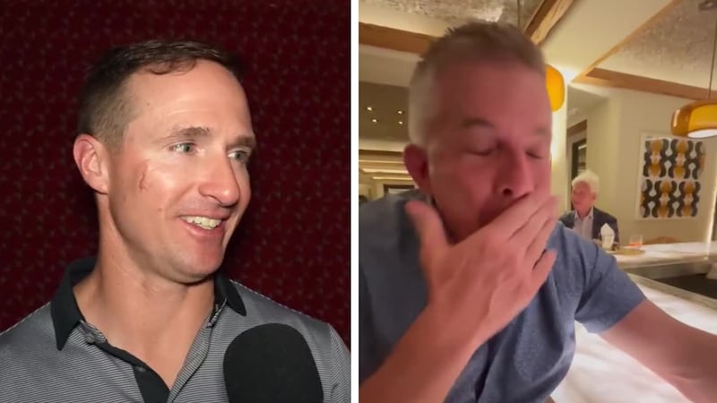 Drew Brees said he was crying on the other side of the phone when Sean Payton became emotional...