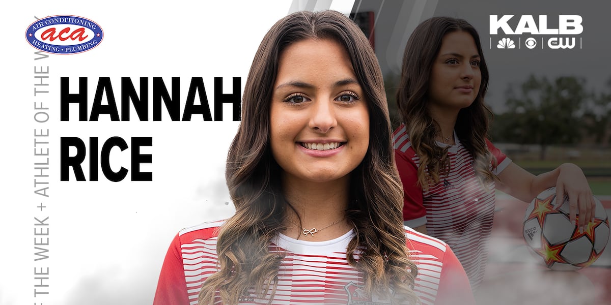 Hannah Rice Axsome Hannah Rice achieves one of her goals winning ACA Athlete of the Week