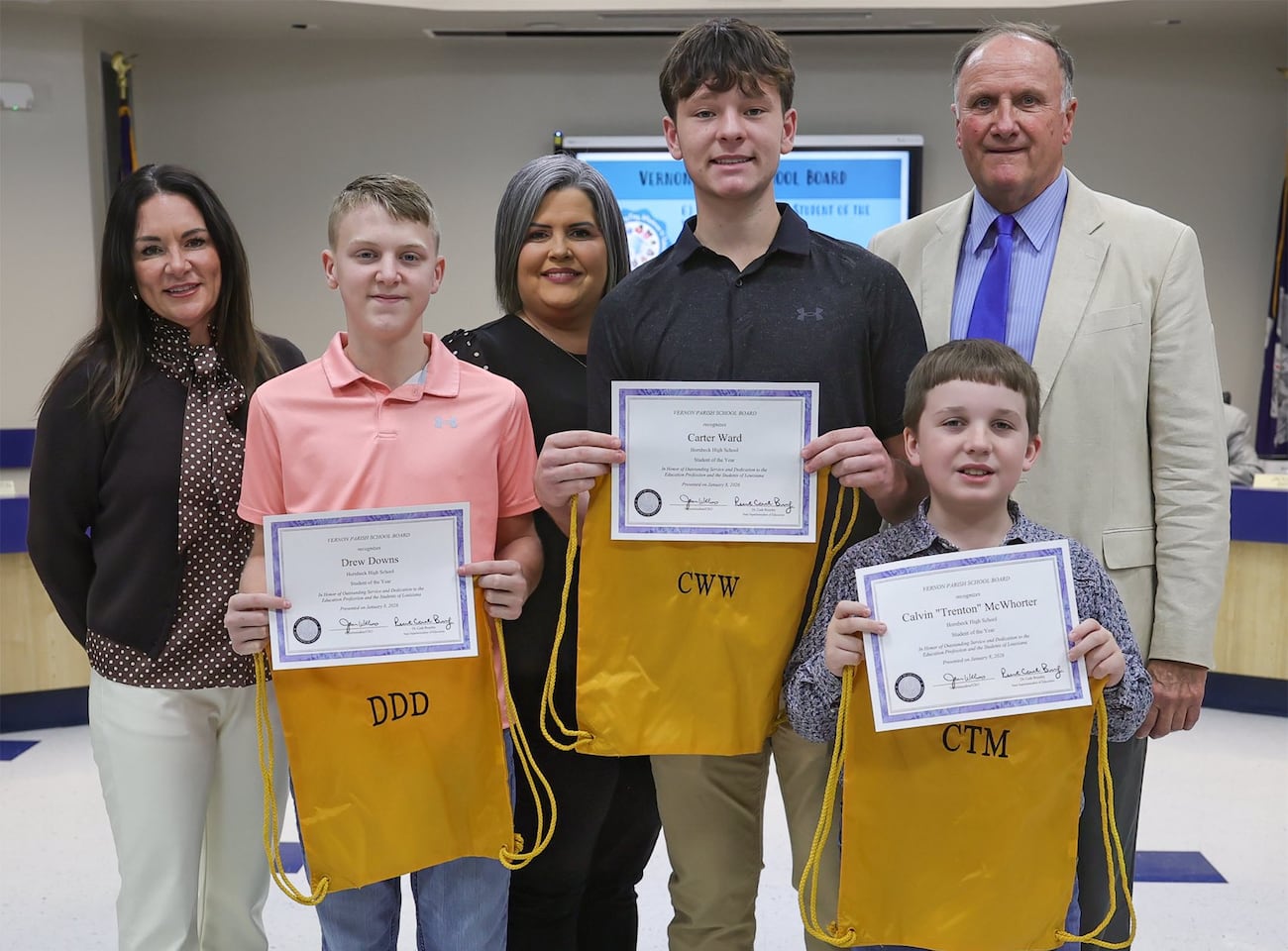 Vernon Parish School Board announces 2526 Student of the Year