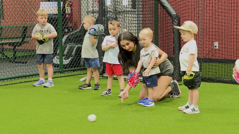 D-BAT Alexandria facility teaches young children baseball and softball fundamentals,...