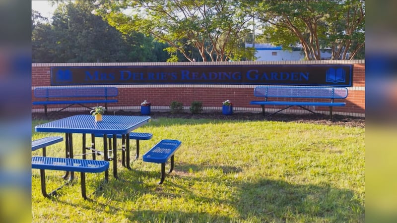 South Grant Elementary students are learning outdoors in a new reading garden inspired by a...