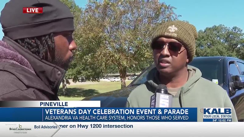 Daviion Telsee spoke with Cenla veterans about the importance of celebrating Veterans Day.